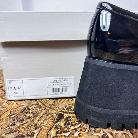 BP. Shilo Platform Loafer | Glitter and Patent Leather | Size 7.5 New with Box - Picture 3 of 6